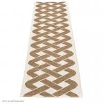 Pappelina Teppich Eira – metallic Vanille