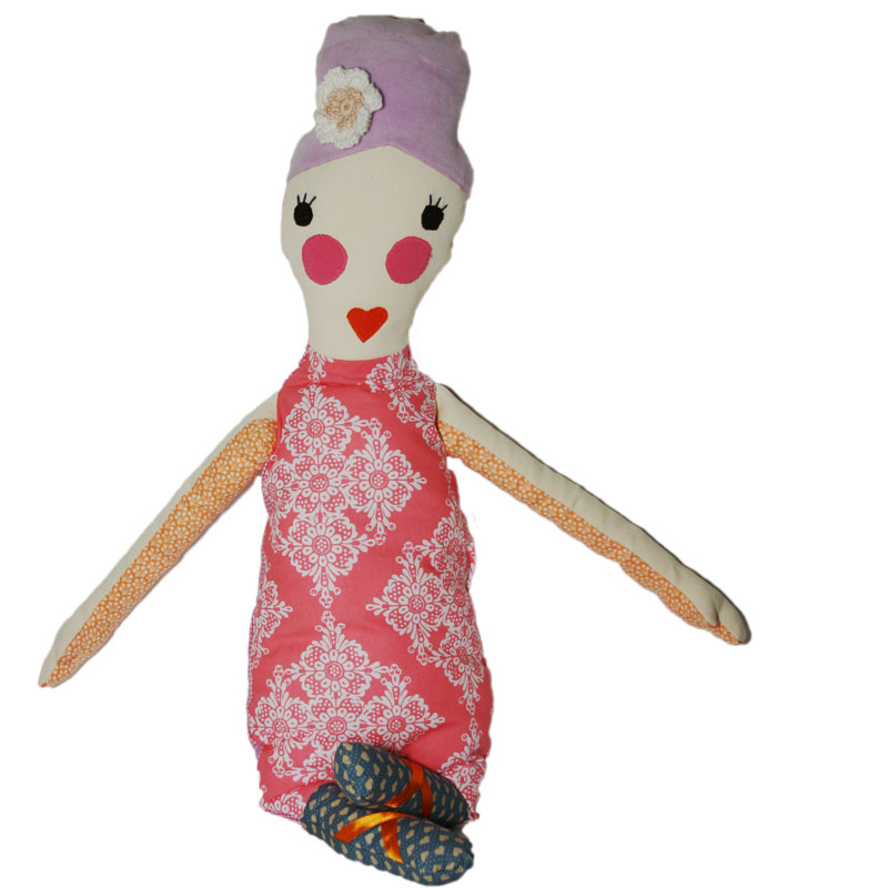 Stoff-Puppe Mimi Kritzeltante